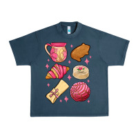 Midnight Navy mexican pan dulce Urban Heavy Tee - MaliasSmallBusiness