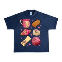 Navy mexican pan dulce Urban Heavy Tee - MaliasSmallBusiness