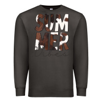 Smoke Summer Vibes Brown White Cowhide Premium Sweatshirt - CowCowDesign