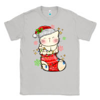 Moon Dust christmas cat in Classic Tee - MaliasSmallBusiness