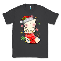 Smoke christmas cat in Classic Tee - MaliasSmallBusiness