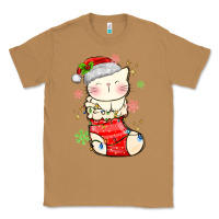 Toasted Coconut christmas cat in Classic Tee - MaliasSmallBusiness