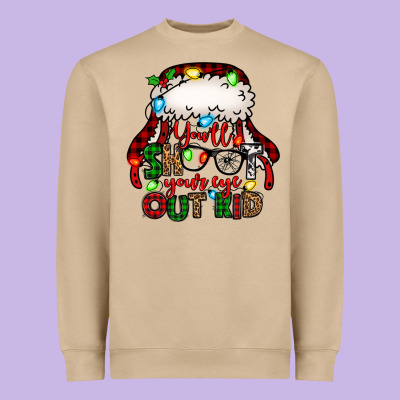 You'll Shoot Your Eye Out Kid Christmas Story Heavyweight Sweatshirt Designed By Jasminsmagicworld