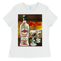 White martini Ladies Tee - AdoDesignShop