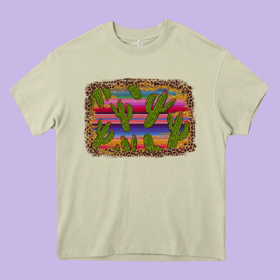 Cinco De Mayo Leopard Frame Heavy Core Tee Designed By Artiststas