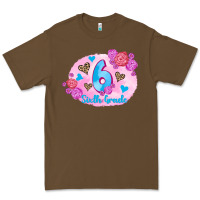Cacao back to school flowers sixth grade 3200x2400 Premium Tee - AdoDesignShop