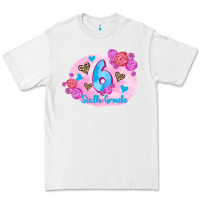 White back to school flowers sixth grade 3200x2400 Premium Tee - AdoDesignShop