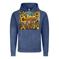 Vintage Denim camp life Vintage Hoodie - NancyCooperArtShop