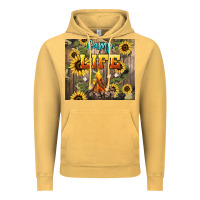 Vintage Mustard camp life Vintage Hoodie - NancyCooperArtShop