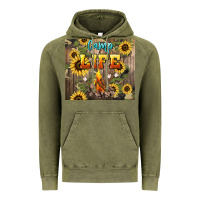 Vintage Olive camp life Vintage Hoodie - NancyCooperArtShop