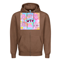 Chestnut sarcastic wtf Zipper Hoodie - TumblerDesignByShophia