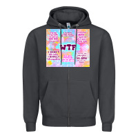 Smoke sarcastic wtf Zipper Hoodie - TumblerDesignByShophia