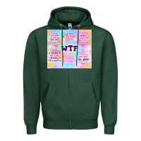 Sports Green sarcastic wtf Zipper Hoodie - TumblerDesignByShophia