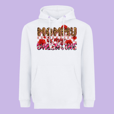 Mommy Is My Valentine Olıvıa Heavyweight Hoodie Designed By Oliviacreatesart