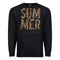 Black summer vibes leopard Premium Sweatshirt - CowCowDesign