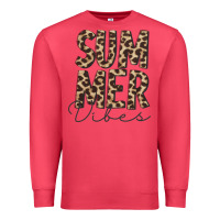 Cardinal summer vibes leopard Premium Sweatshirt - CowCowDesign
