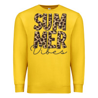 Lemon summer vibes leopard Premium Sweatshirt - CowCowDesign