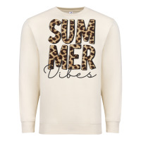 Sandshell summer vibes leopard Premium Sweatshirt - CowCowDesign