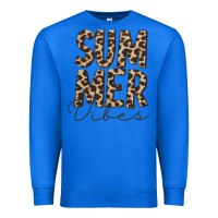 True Royal summer vibes leopard Premium Sweatshirt - CowCowDesign