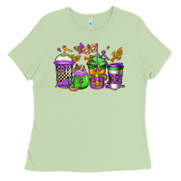 Matcha mardi gras crawfish coffee Ladies Tee - Jasminsmagicworld