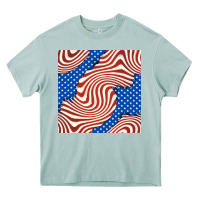Arona american flag seamless pattern Heavy Core Tee - BundleAndBundleShop