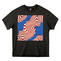 Asphalt american flag seamless pattern Heavy Core Tee - BundleAndBundleShop