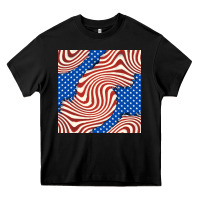 Black american flag seamless pattern Heavy Core Tee - BundleAndBundleShop