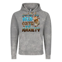 Cloud Rock fueled by iced coffee and anxiety Vintage Hoodie - NancyCooperArtShop