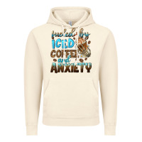 Vintage Artic fueled by iced coffee and anxiety Vintage Hoodie - NancyCooperArtShop