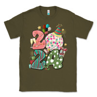 Army Green 2024 happy new year Classic Tee - MaliasSmallBusiness