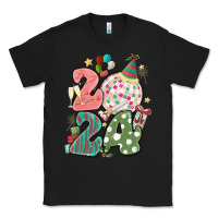 Black 2024 happy new year Classic Tee - MaliasSmallBusiness