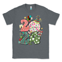 Charcoal Heather 2024 happy new year Classic Tee - MaliasSmallBusiness
