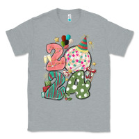 Heather Grey 2024 happy new year Classic Tee - MaliasSmallBusiness