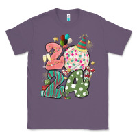 Lavender 2024 happy new year Classic Tee - MaliasSmallBusiness