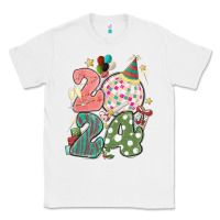 White 2024 happy new year Classic Tee - MaliasSmallBusiness