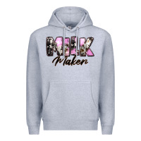 Heather Grey Milk Maker Mother's Day Premium Hoodie - CowGirlArtShop