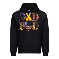 Black American Flag Dad Bod Urban Hoodie - LillyAllenDesigns