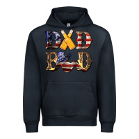 Navy American Flag Dad Bod Urban Hoodie - LillyAllenDesigns