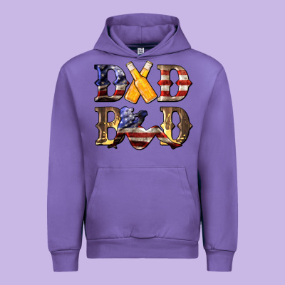 American Flag Dad Bod Urban Hoodie Designed By Lillyallendesigns