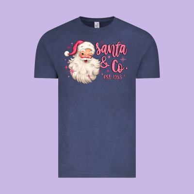 Santa And Co Vintage Tee Designed By Maliassmallbusiness