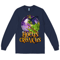 Navy Hocus Croakus Frog Long Sleeve Tee - LillyAllenDesigns