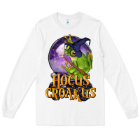 White Hocus Croakus Frog Long Sleeve Tee - LillyAllenDesigns