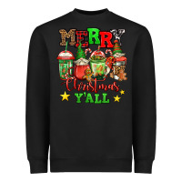 Black merry Christmas y'all gnome coffee Heavyweight Sweatshirt - Jasminsmagicworld