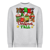 Merry Christmas Y'all Gnome Coffee Heavyweight Sweatshirt | Teevron