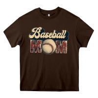 Chocolate Brown baseball mom Heavy Core Tee - JahusDesignShop