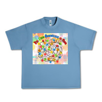 Pebble Blue im fine everything is fine with lights Urban Heavy Tee - MaliasSmallBusiness