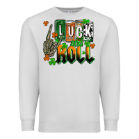 Dove Grey St. Patrick's Luck and roll Premium Sweatshirt - OliviaCreatesArt