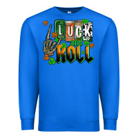 True Royal St. Patrick's Luck and roll Premium Sweatshirt - OliviaCreatesArt