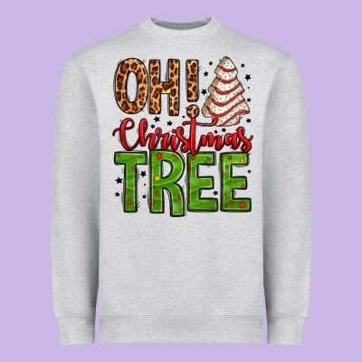 Oh Christmas Tree Cake Heavyweight Sweatshirt Designed By Jasminsmagicworld