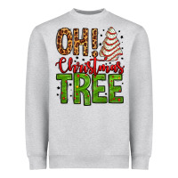 Heather Grey oh Christmas tree cake Heavyweight Sweatshirt - Jasminsmagicworld